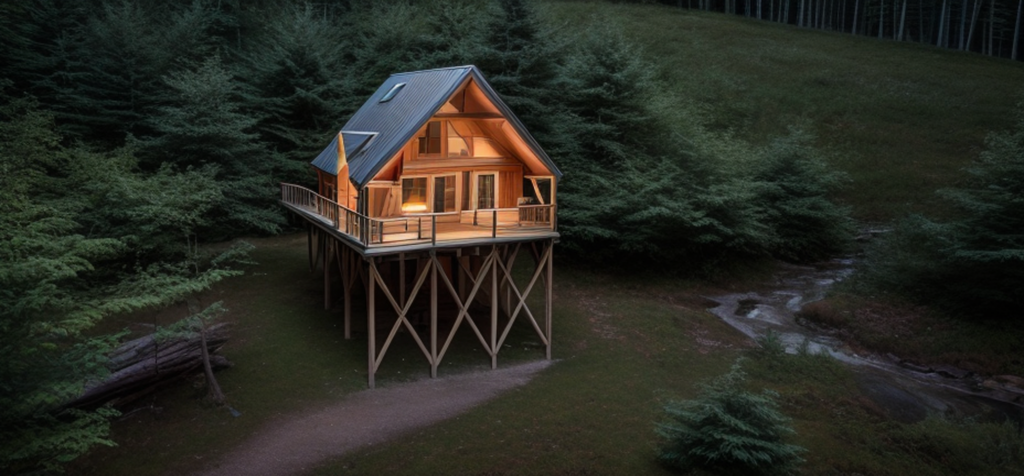 Cabane dans les arbres jacuzzi sauna